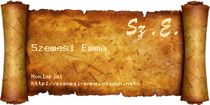 Szemesi Emma névjegykártya